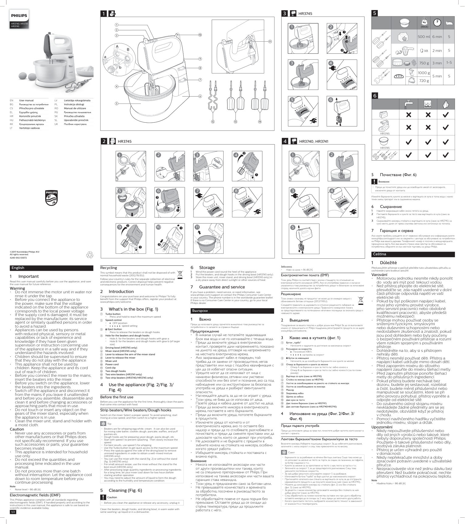 Миксер Philips Viva Collection HR3745/00