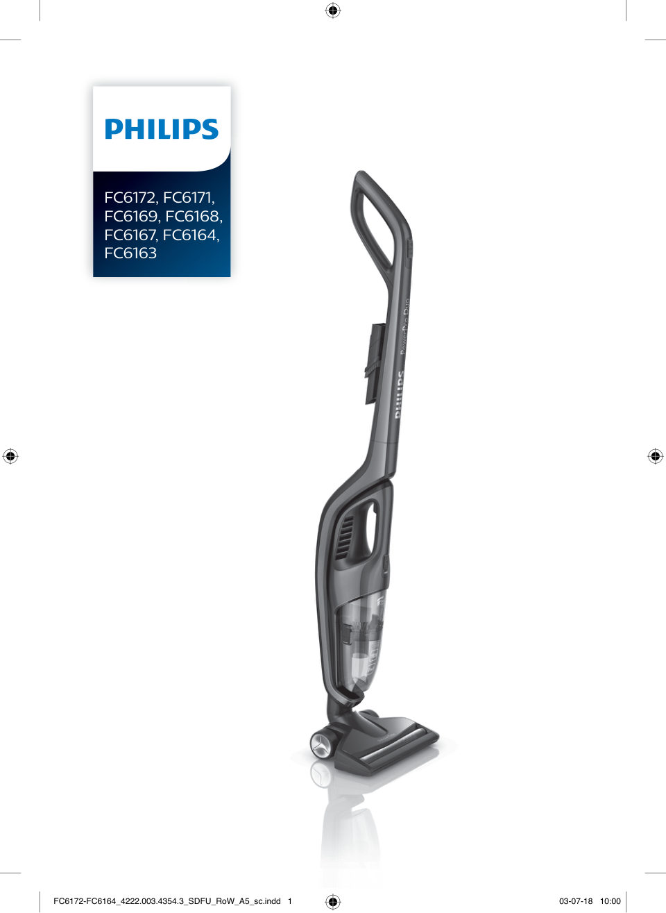 Пылесос вертикальный Philips FC6163/02