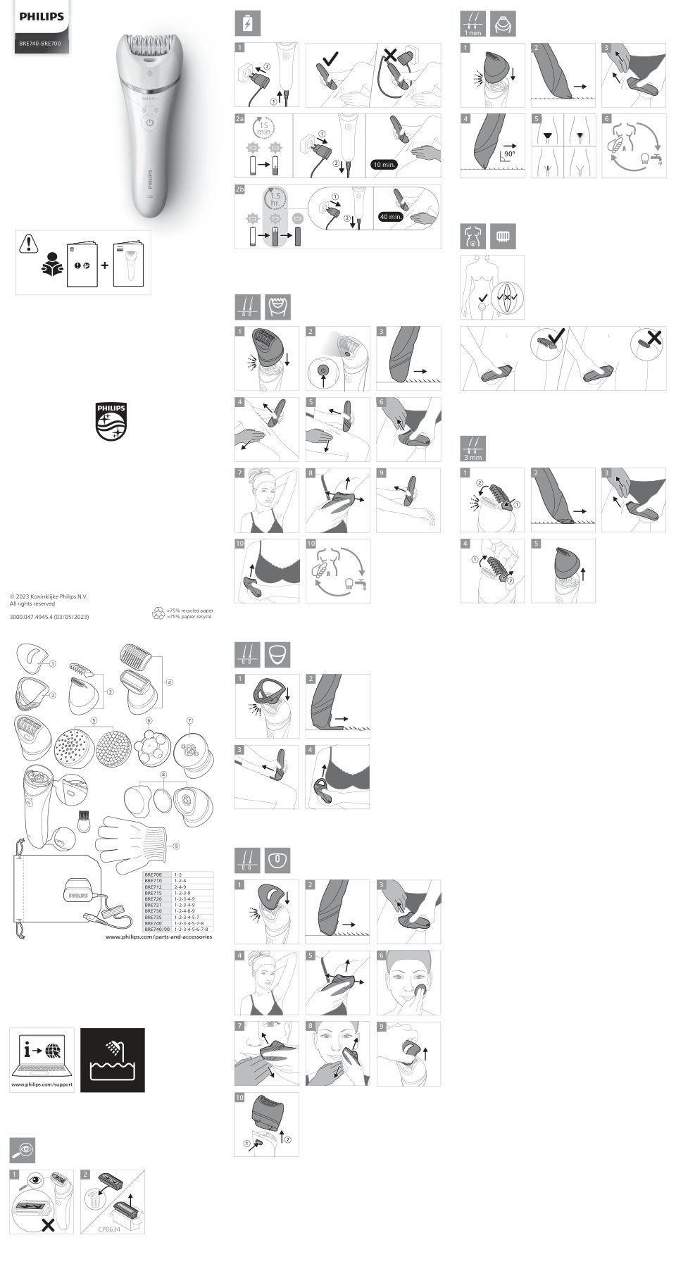 Эпилятор Philips BRE740/10