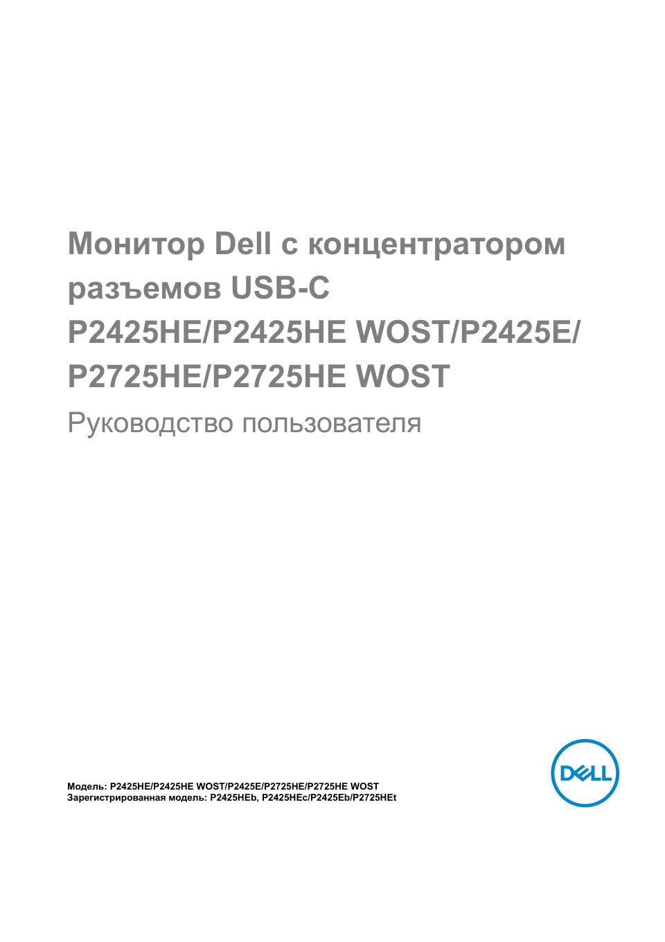 23.8" Монитор Dell P2425HE