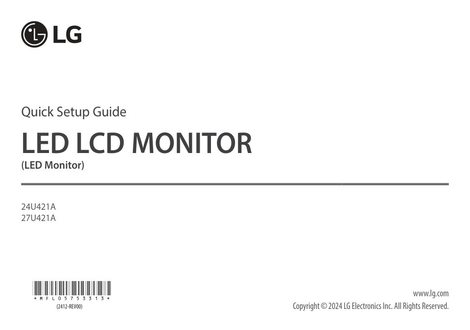 27" Монитор LG 27U421A-B