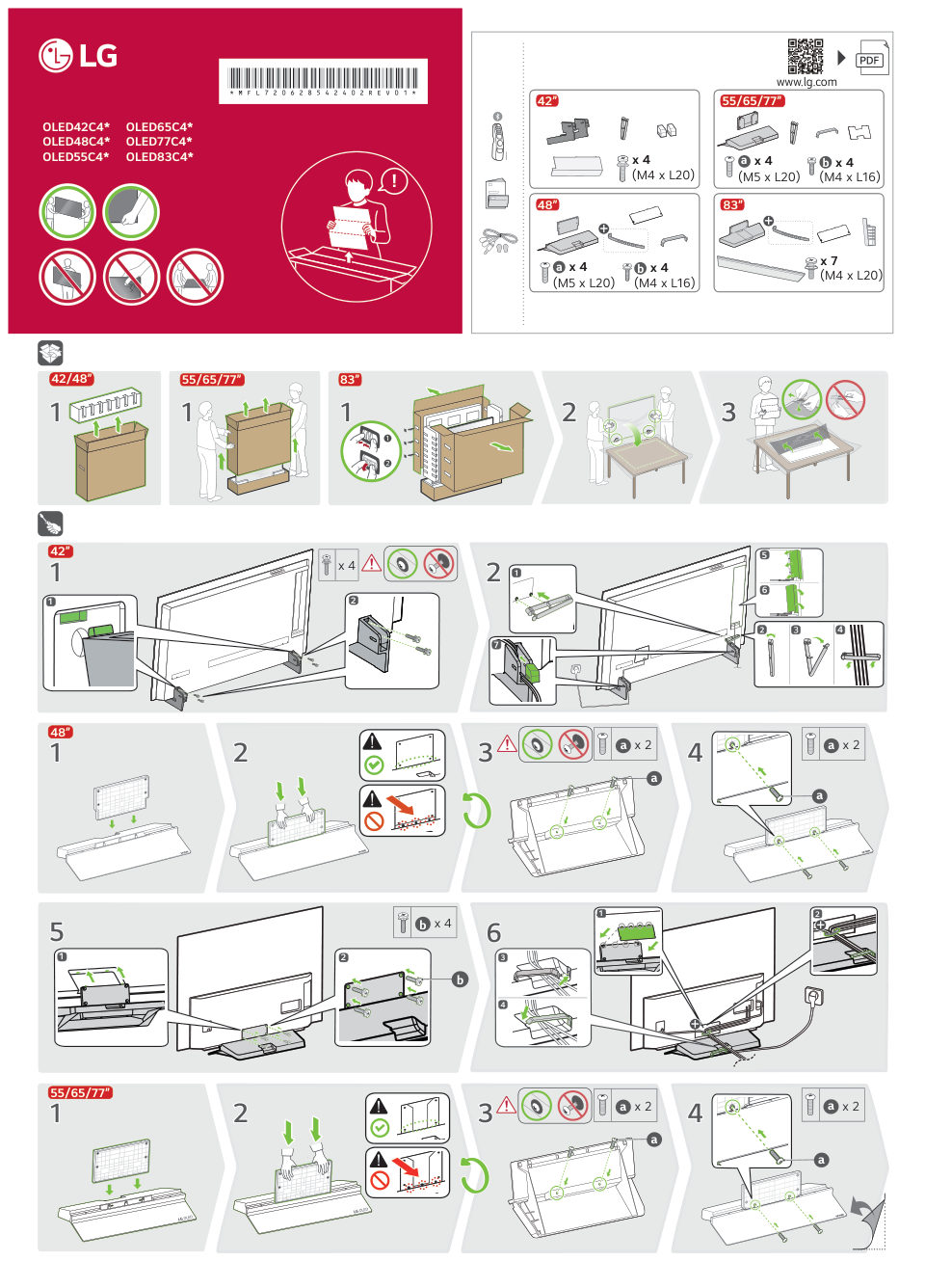 42" (107 см) Телевизор LG OLED42C4RLA