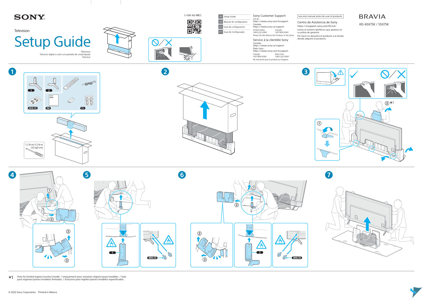 55" (139 см) Телевизор Sony KD-55X75K
