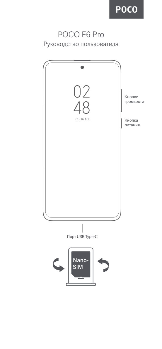 6.67" Смартфон POCO F6 Pro 1024 ГБ