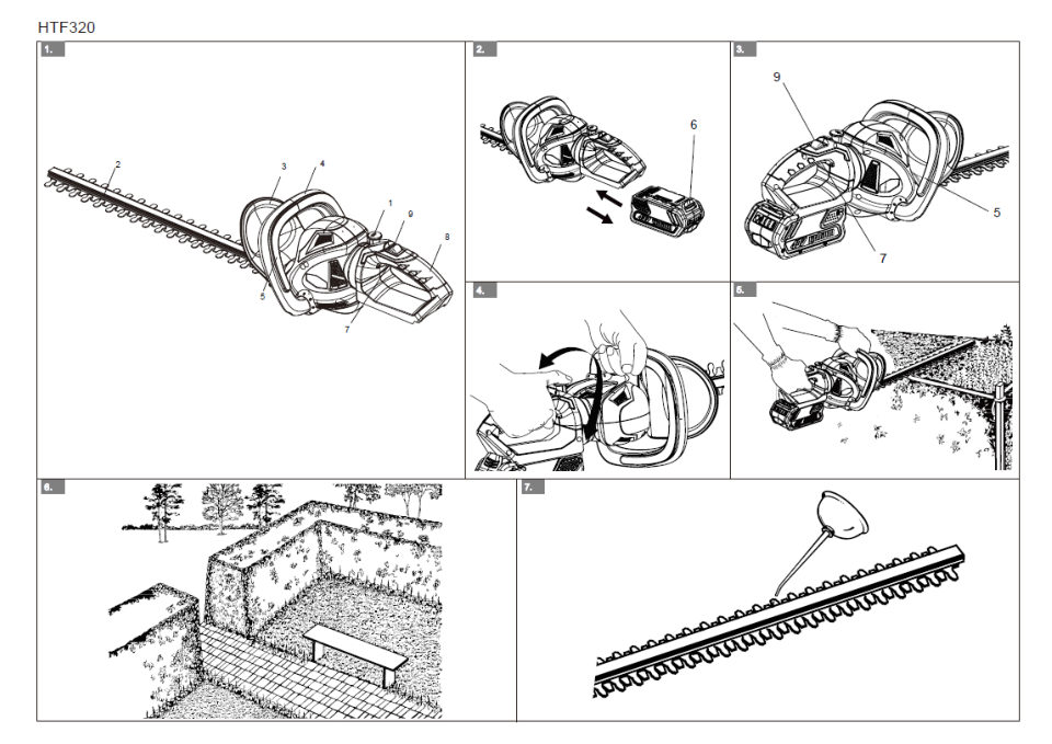 Аккумуляторный кусторез GreenWorks G40HT61 40V , Без ЗУ, Без АКБ