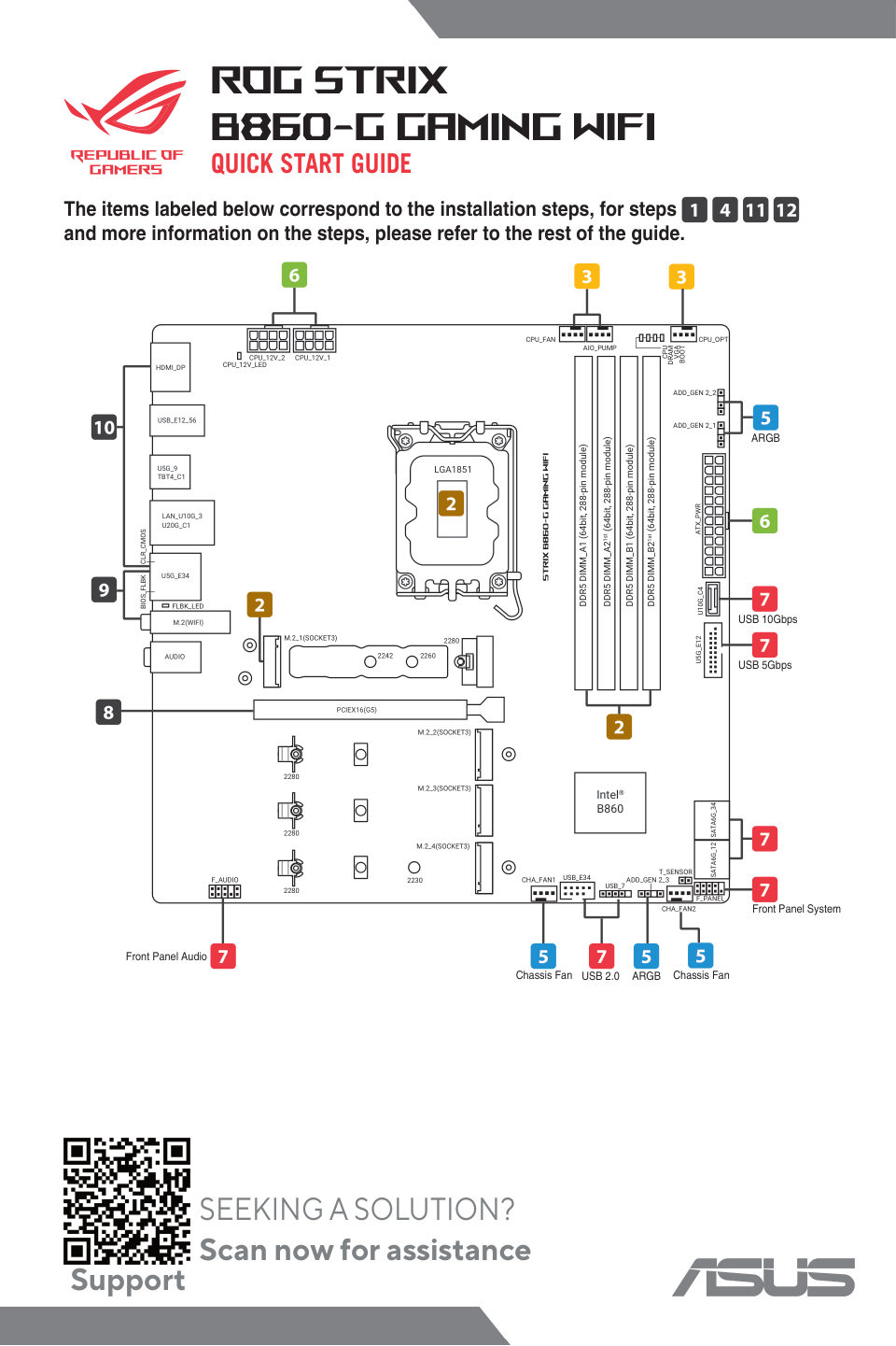 ASUS ROG STRIX B860-G GAMING WIFI