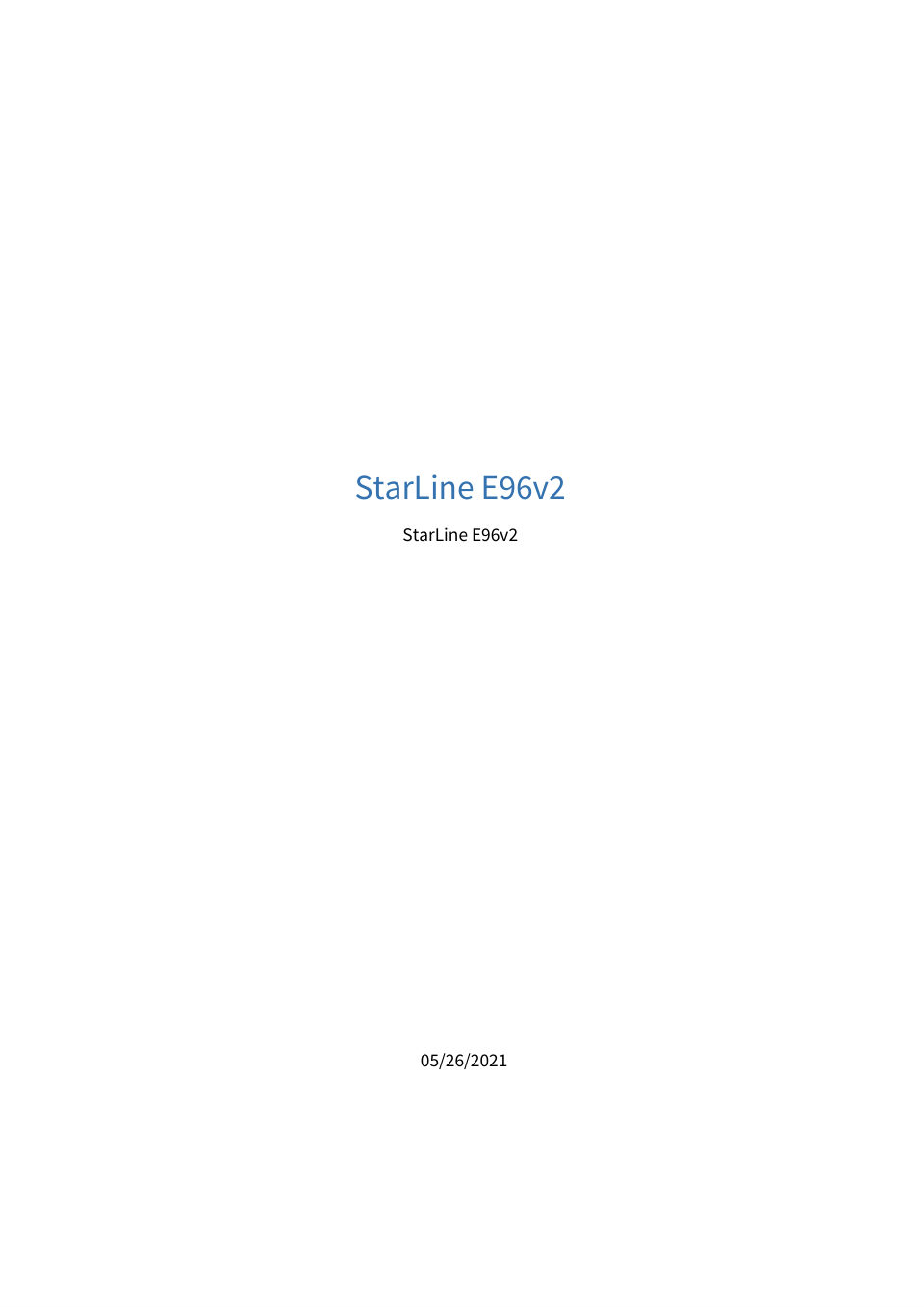 Автосигнализация StarLine E96 v2 GSM ECO