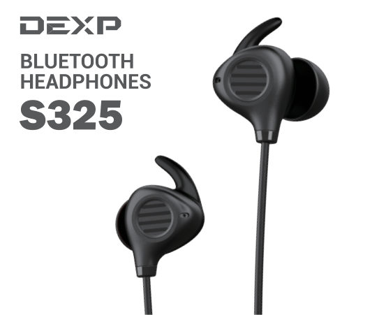 Беспроводные наушники DEXP S325 черный 2019