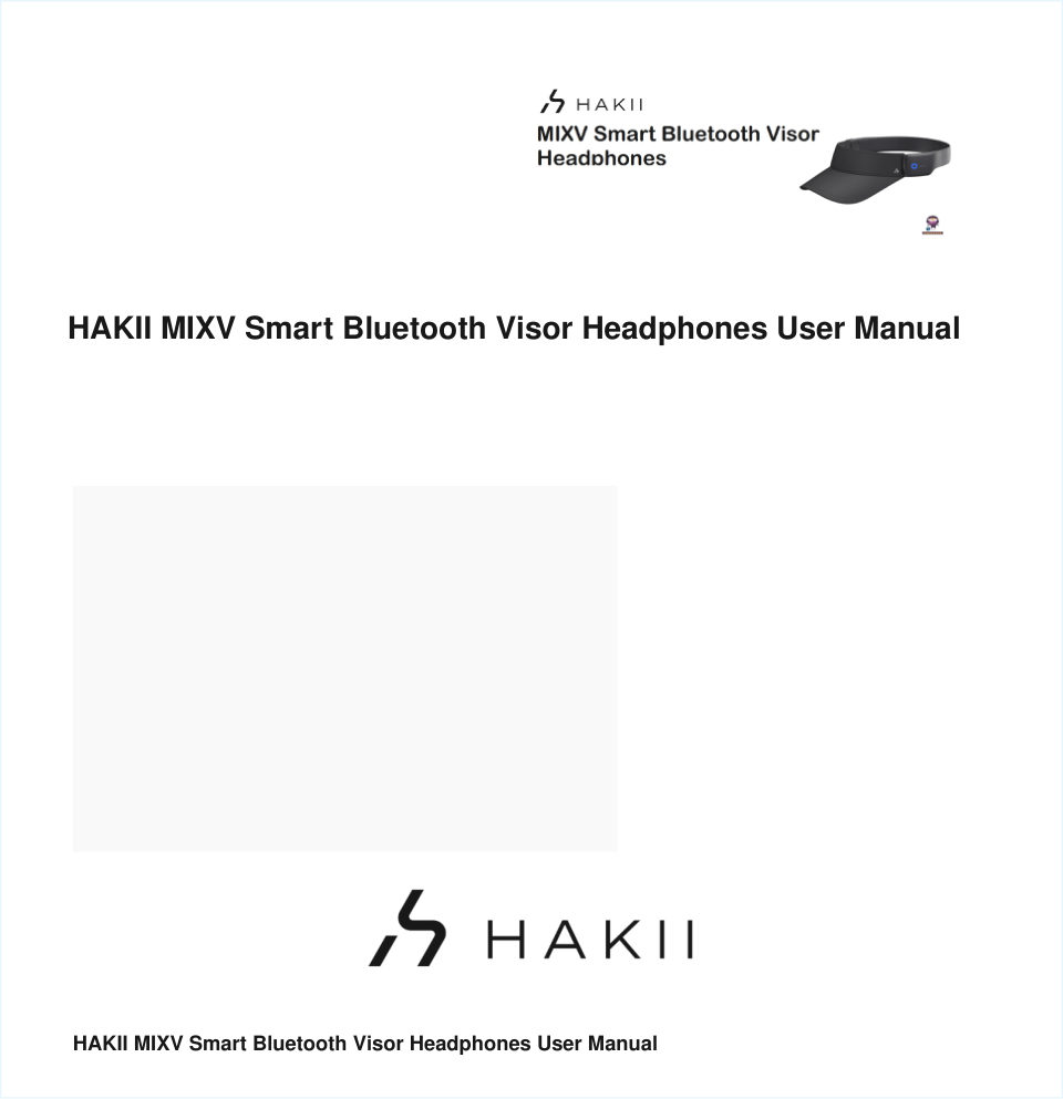 Беспроводные наушники HAKII MIXV S синий 2024
