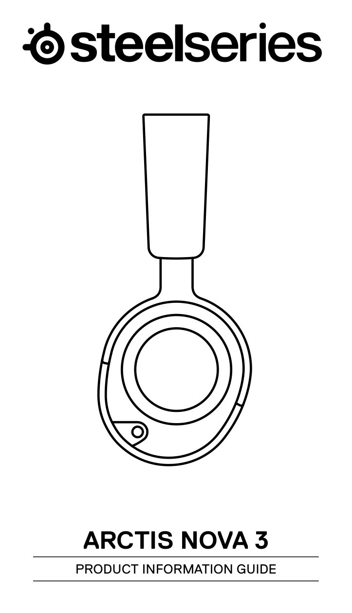 Беспроводные наушники SteelSeries Arctis Nova 3 Wireless белый 2023