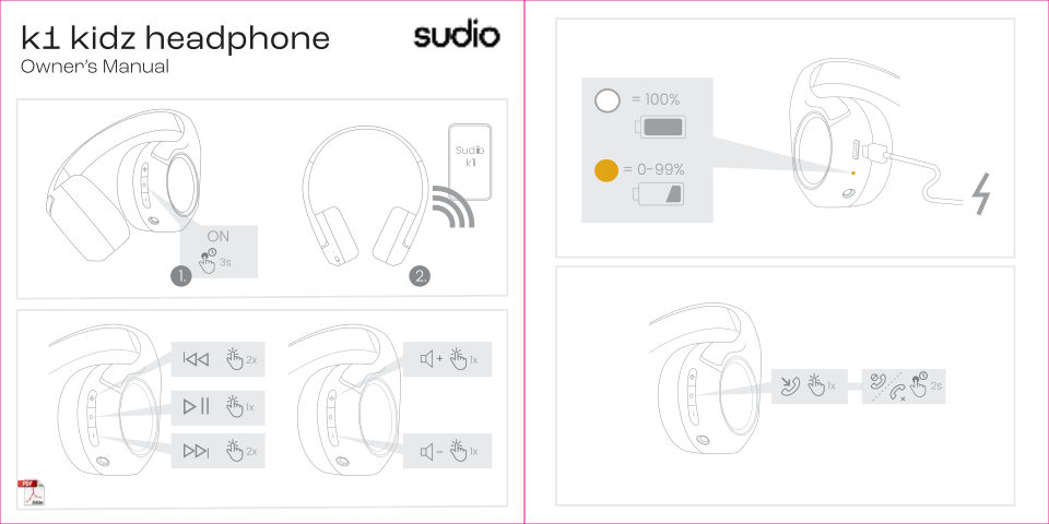 Беспроводные наушники Sudio K1