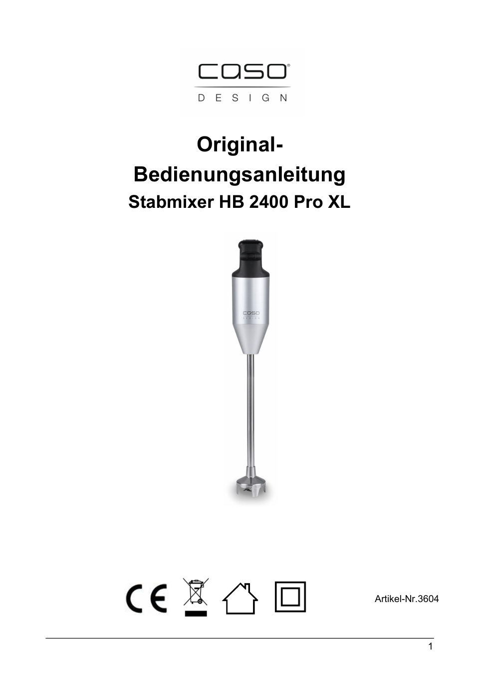 Блендер CASO HB 2400 Pro XL