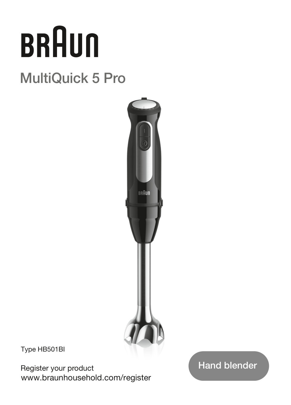 Блендер погружной Braun MQ55307M