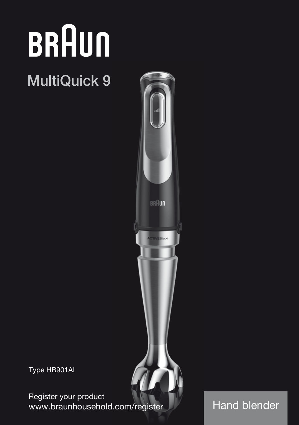 Блендер погружной Braun MQ9185XLI