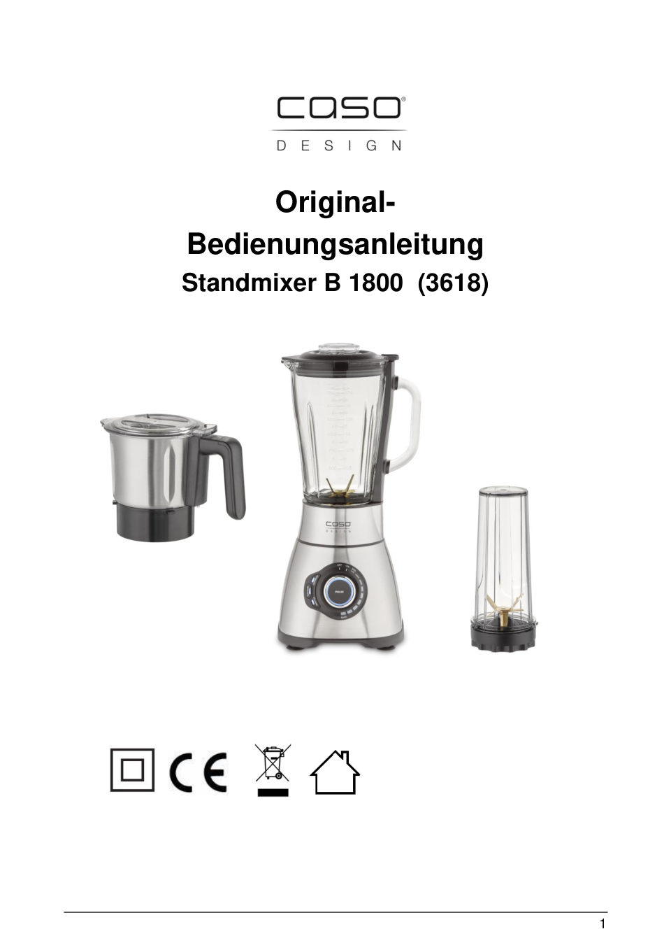 Блендер стационарный CASO B 1800