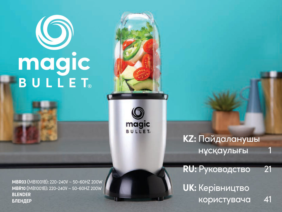 Блендер стационарный NutriBullet MBR10B