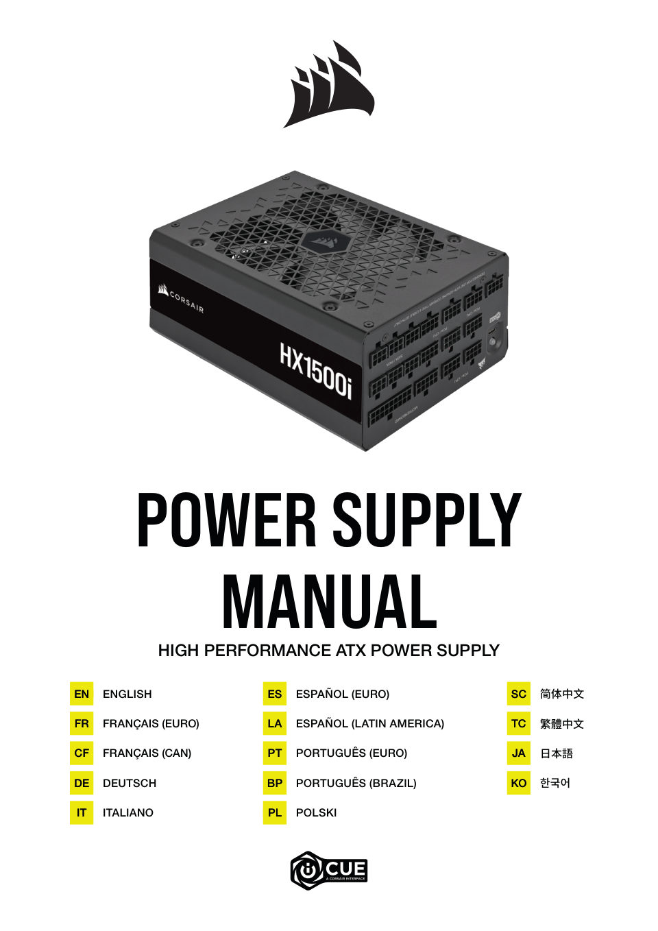 Блок питания Corsair HX1200i [CP-9020281-CN]