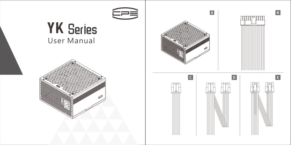 Блок питания PCCooler YK550 [P5-YK550-B1FWBK1-EU]