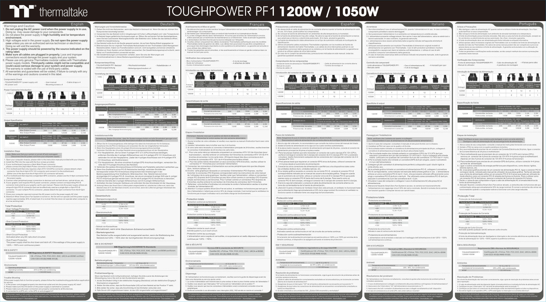 Блок питания Thermaltake Toughpower PF1