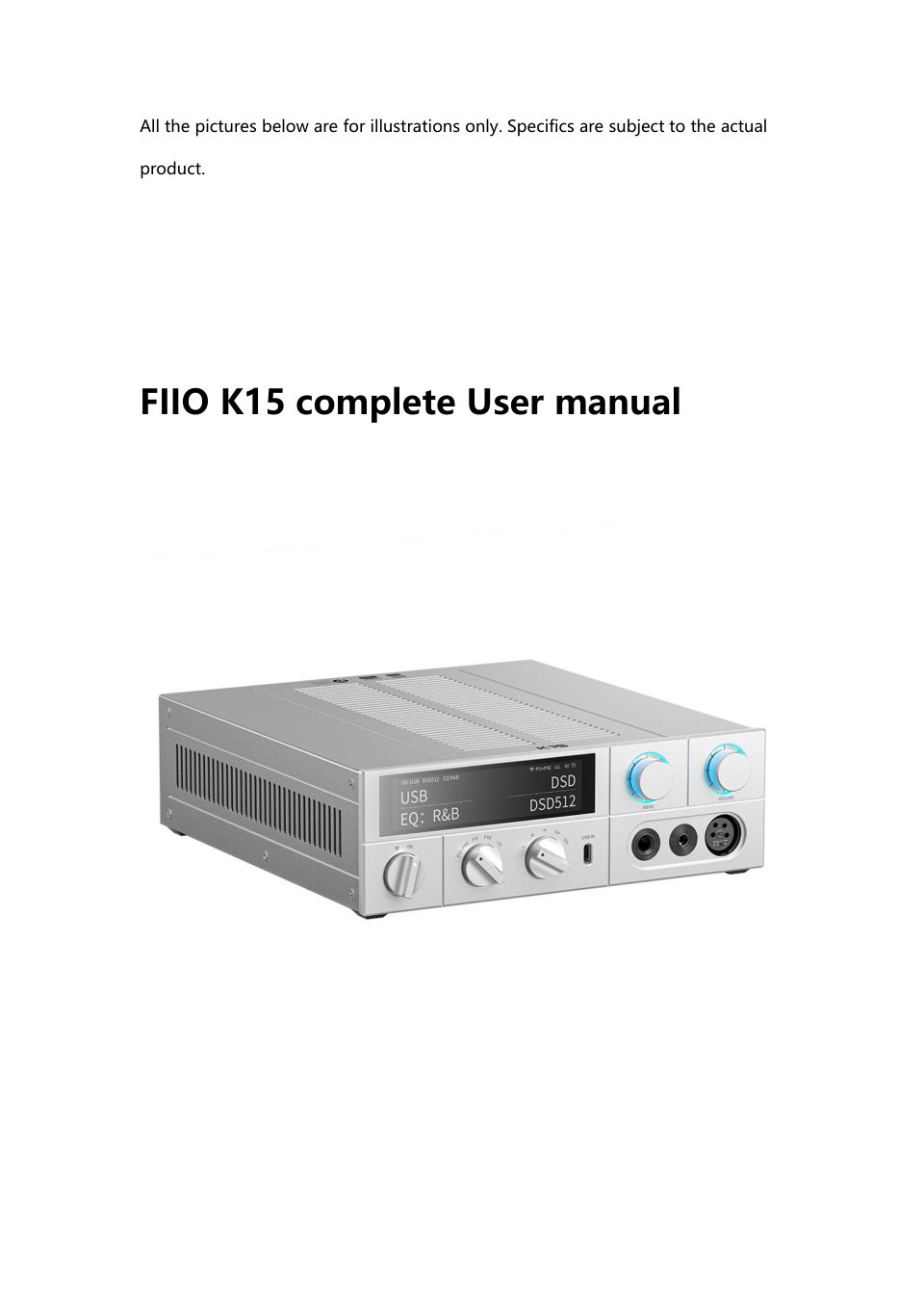 ЦАП FIIO K15