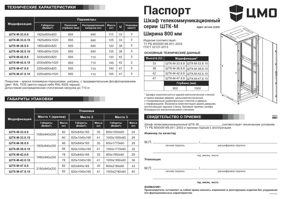 ЦМО ШТК-М-42.8.8-1ААА