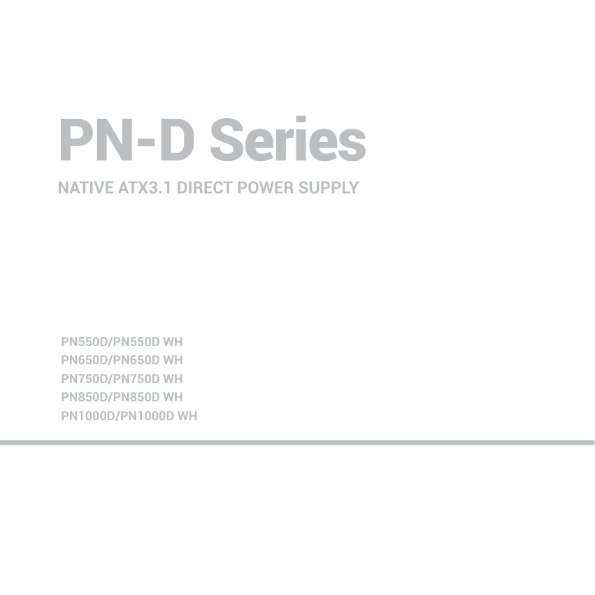 DEEPCOOL GamerStorm PN750D / DEEPCOOL GamerStorm PN850D