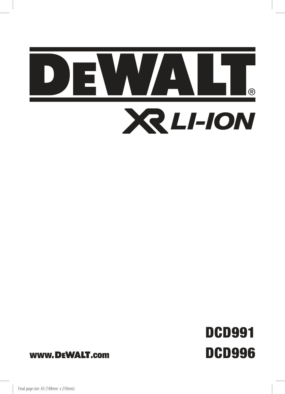 DeWalt DCD991P2