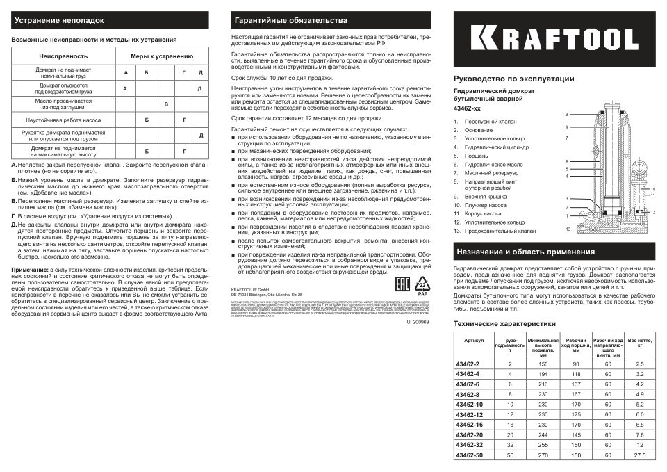 Домкрат KRAFTOOL 43462-32_z01