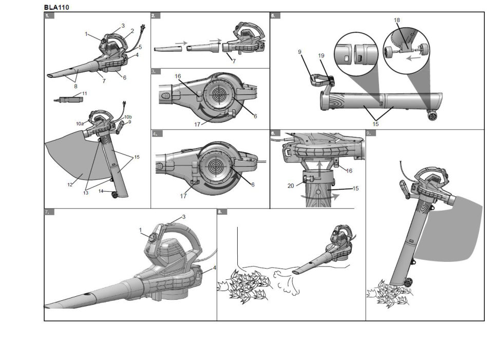 Электрическая воздуходувка GreenWorks BL3000