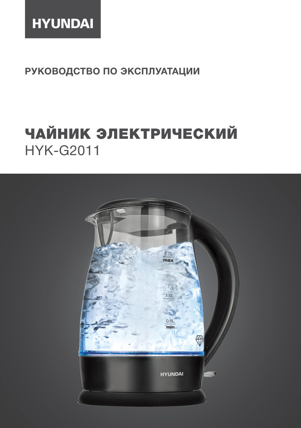 Электрочайник Hyundai HYK-G2011