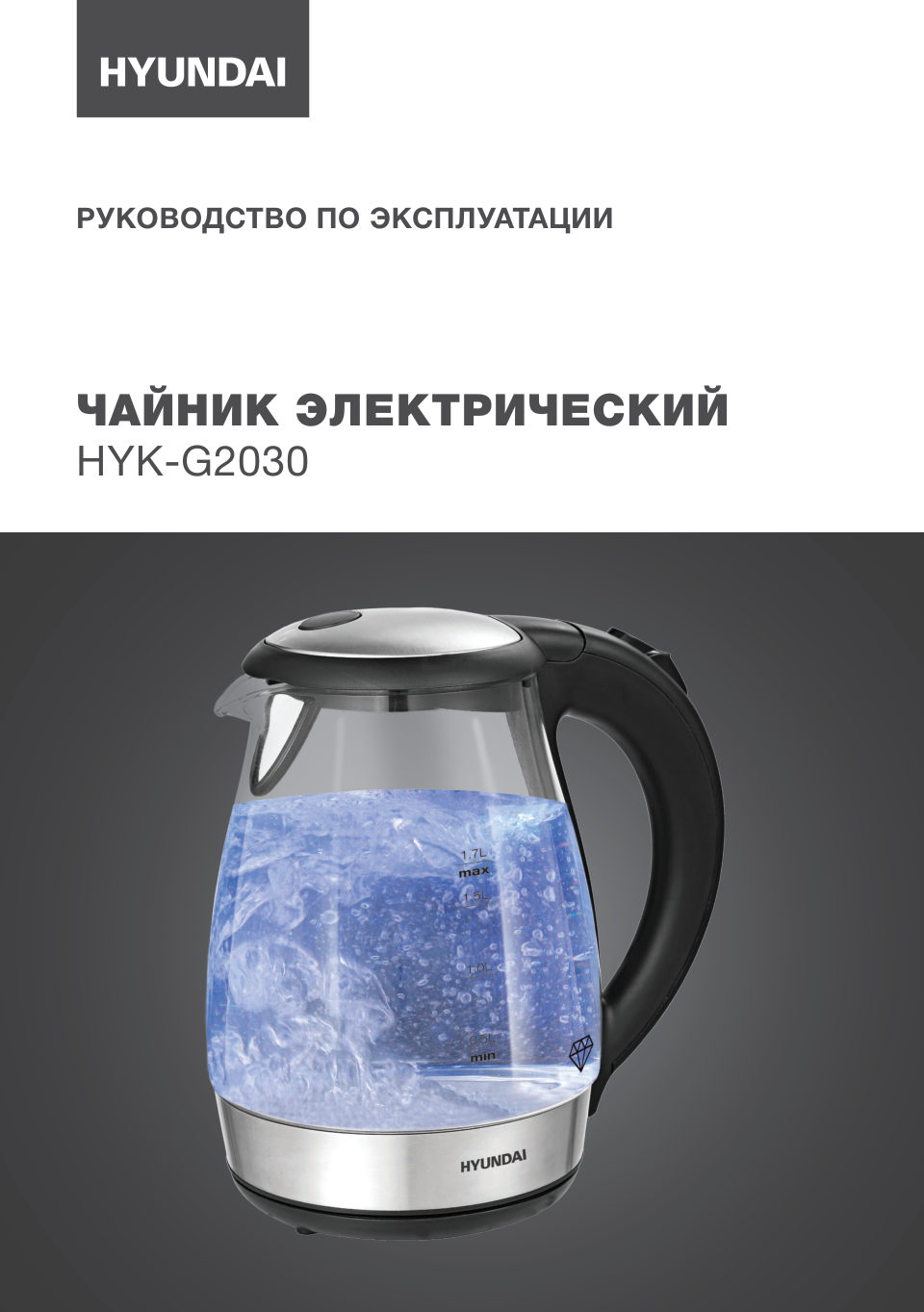 Электрочайник Hyundai HYK-G2030