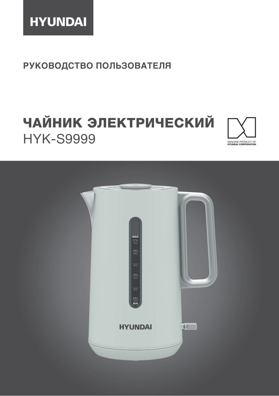 Электрочайник Hyundai HYK-S9999
