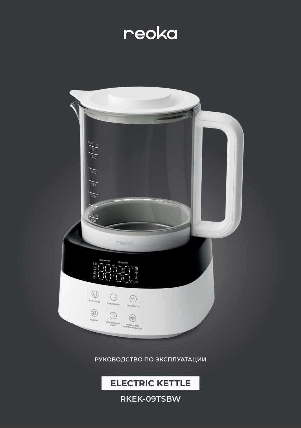 Электрочайник Reoka RKEK-09TSBW