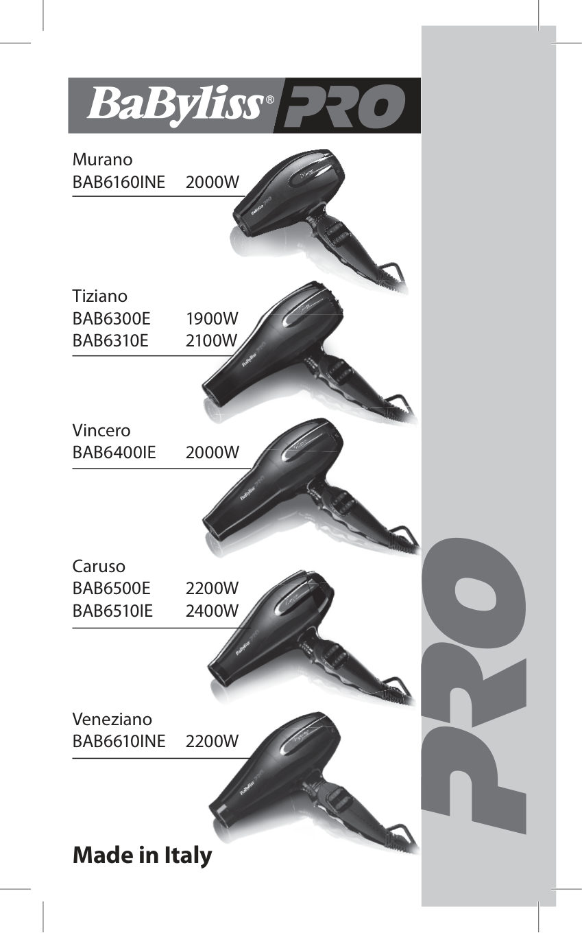 Фен BaByliss Pro Tiziano BAB6330RE