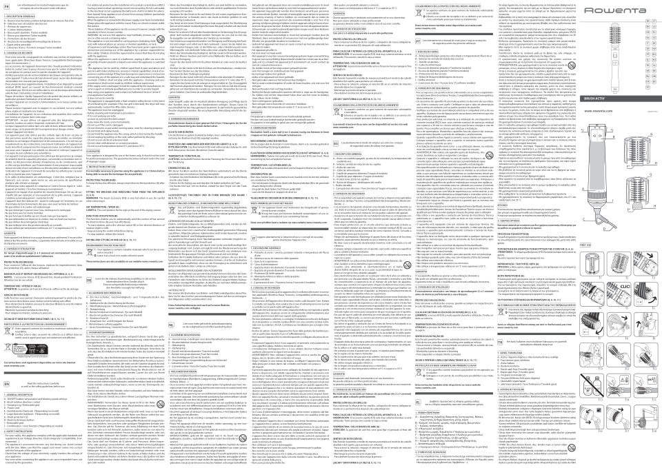 Фен-щетка Rowenta Brush Activ CF9527F0 черный/фиолетовый