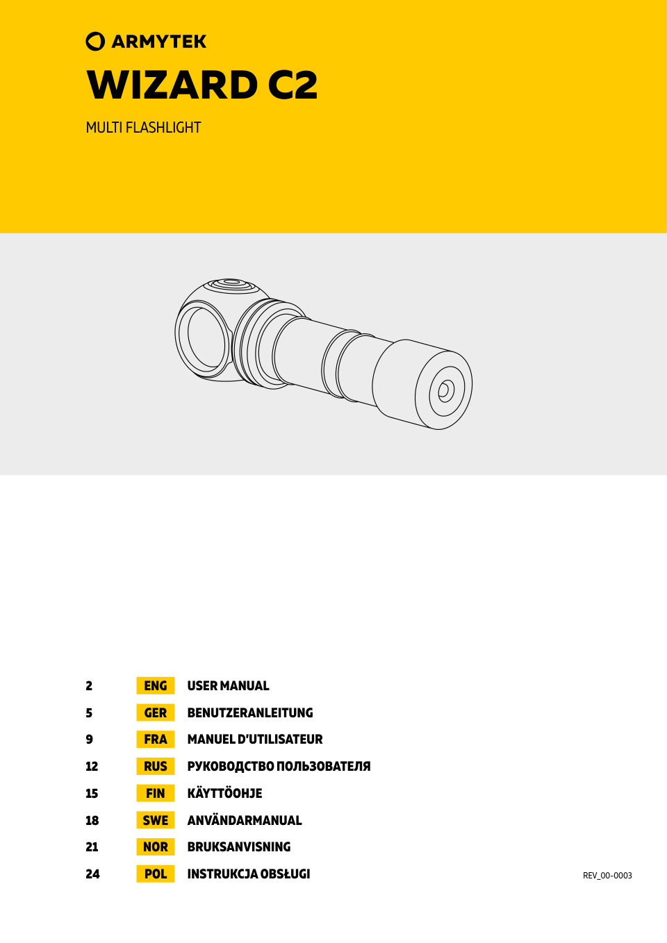 Фонарь Armytek Wizard C2 v4 Magnet USB