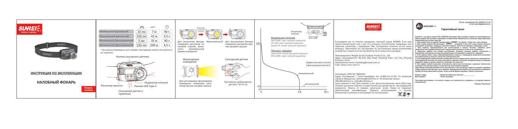 Фонарь Sunree Poseidon