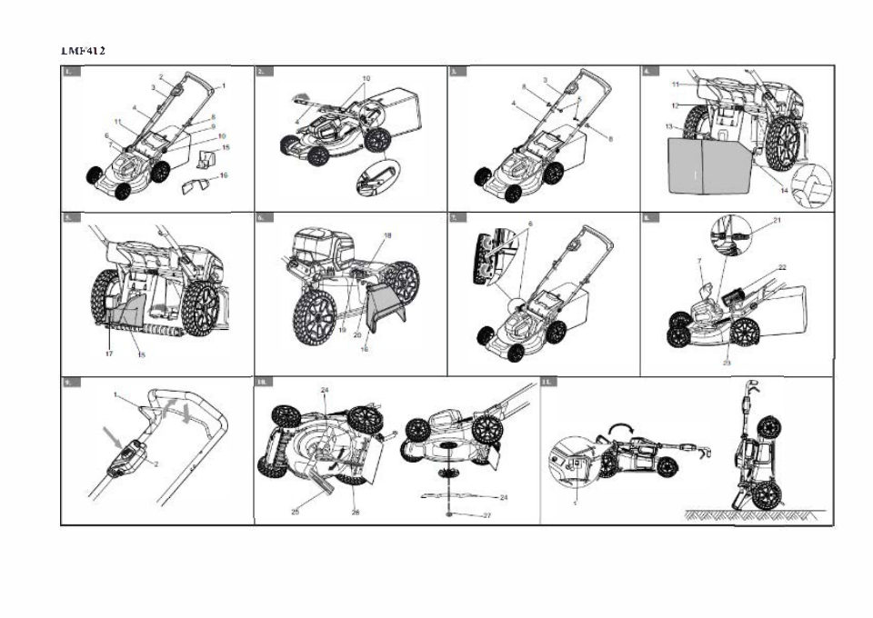 Газонокосилка аккумуляторная GreenWorks GD40LM46HP 40V
