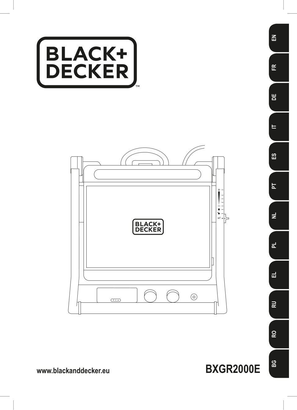 Гриль Black+Decker BXGR2000E