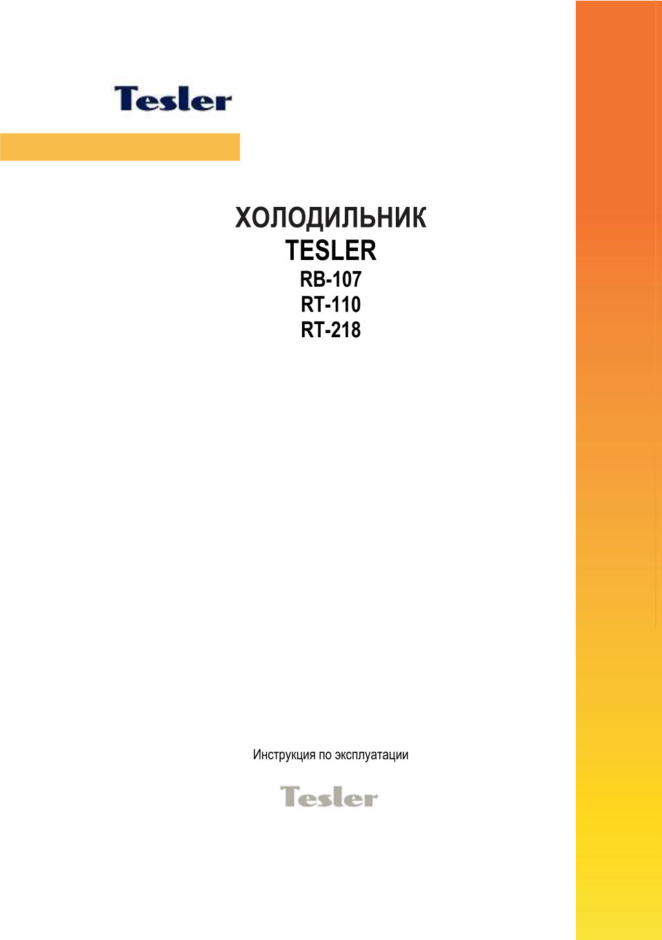 Холодильник компактный Tesler RT-110