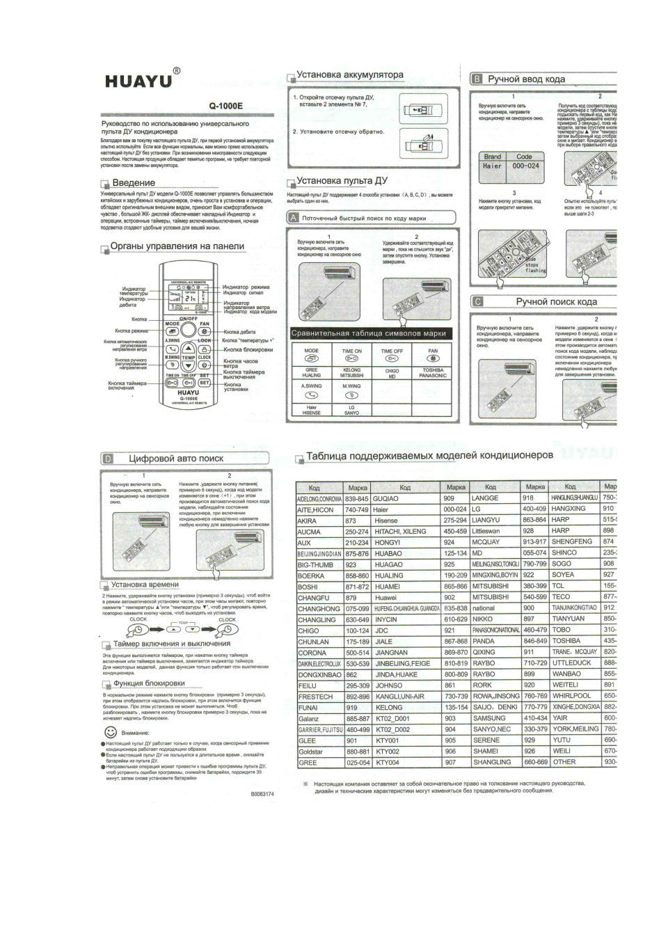 Huayu Q-1000E [1000 in 1; ]