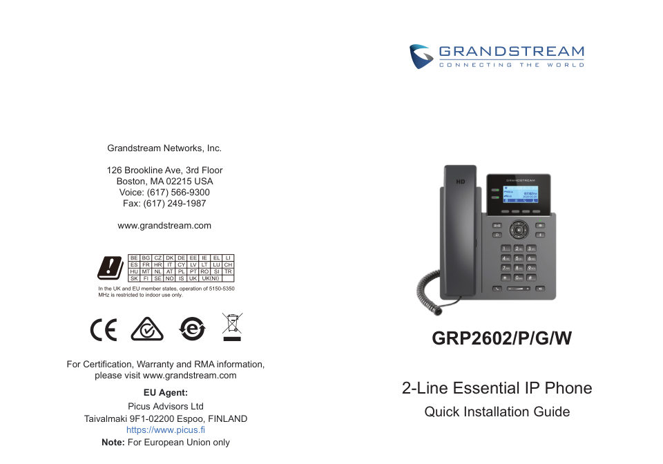IP-телефон Grandstream GRP-2602