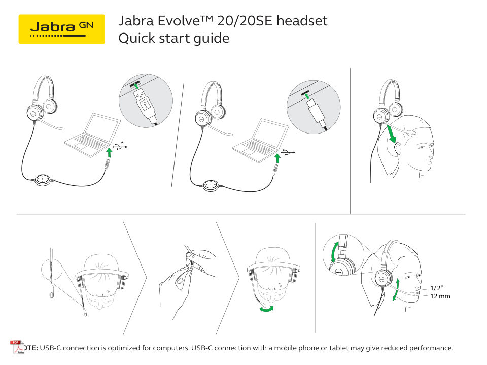 Jabra Evolve 20 MS Stereo