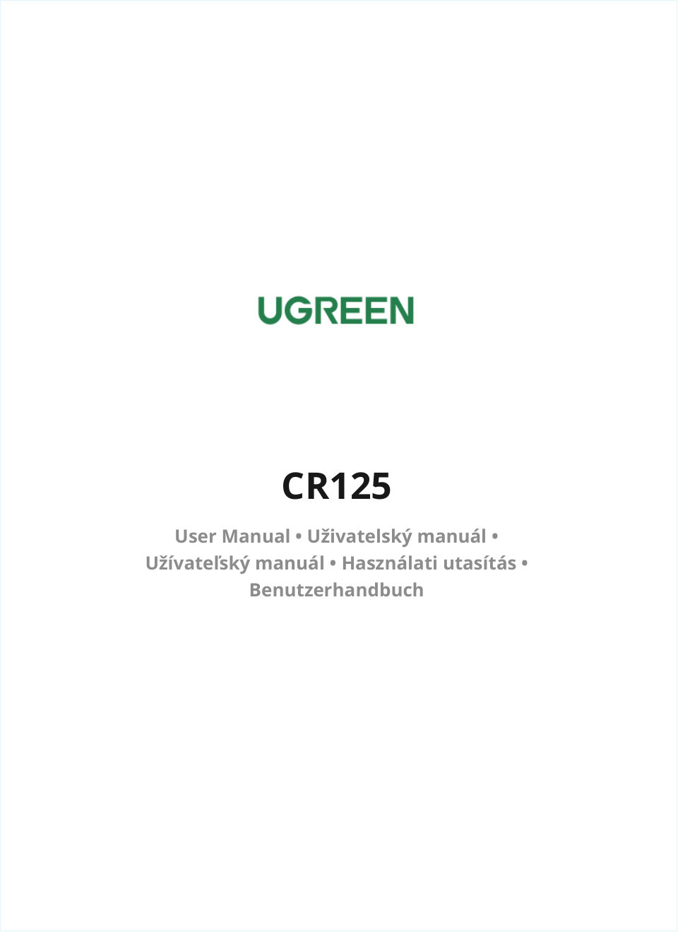 Кард-ридер UGREEN CR125