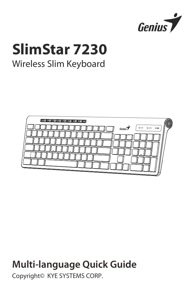 Клавиатура беспроводная Genius SlimStar 7230