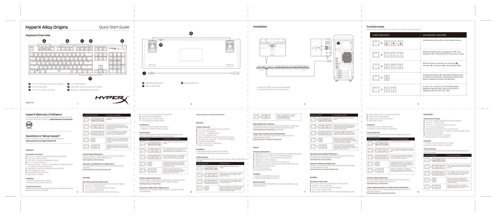 Клавиатура HyperX Alloy Origins
