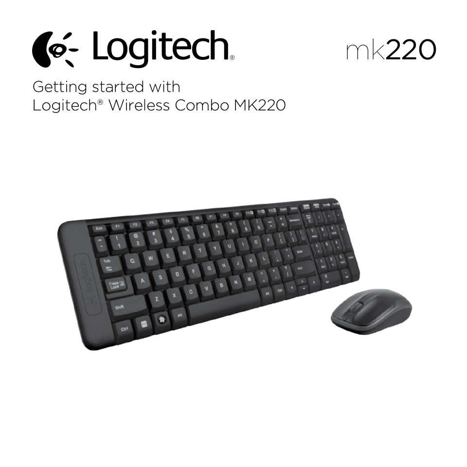 Клавиатура+мышь беспроводная Logitech MK220