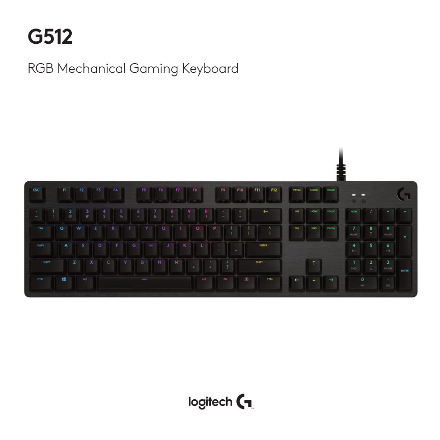 Клавиатура проводная Logitech G512 Carbon