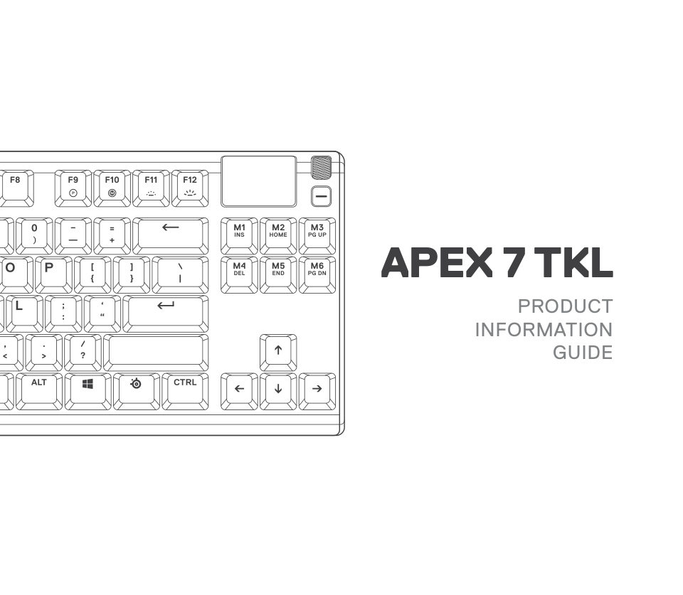 Клавиатура проводная SteelSeries Apex 7 TKL