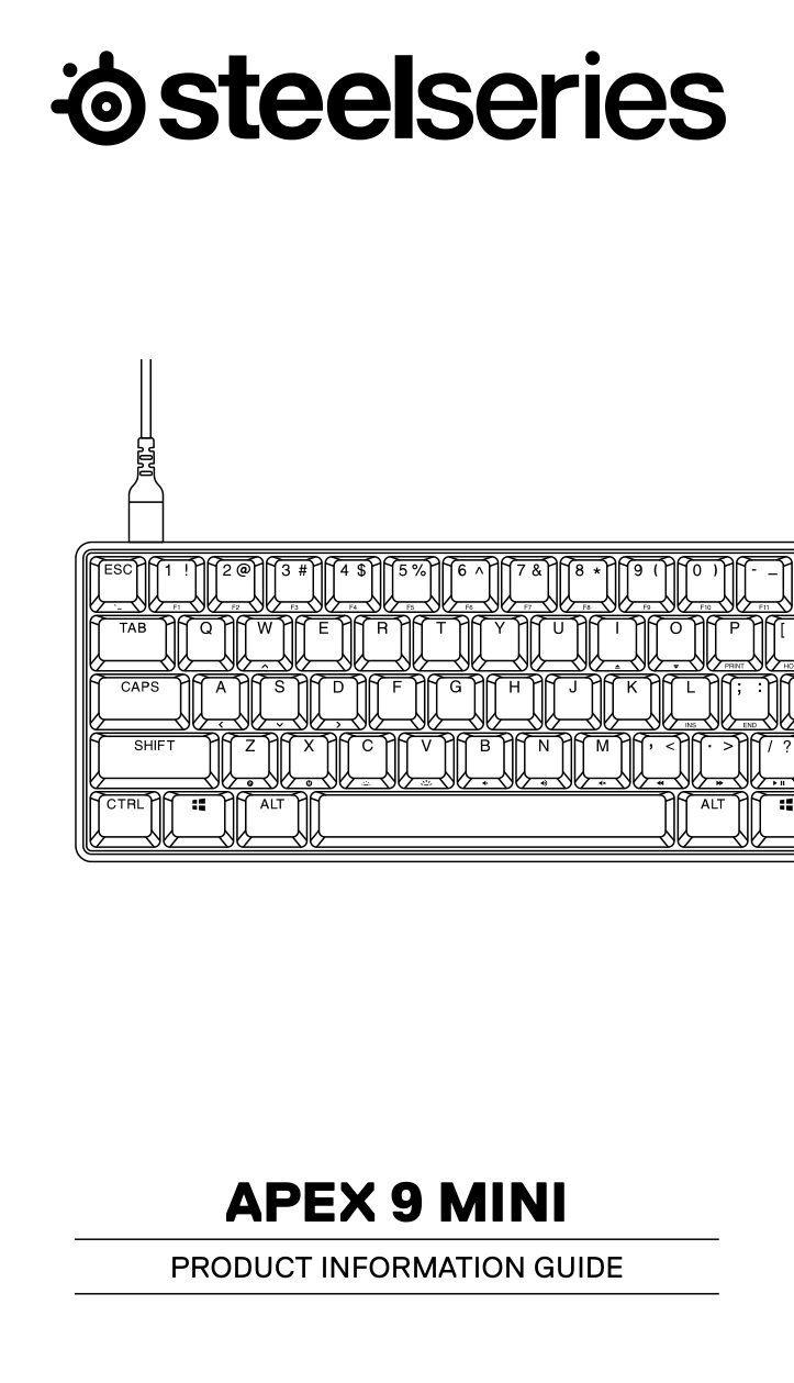Клавиатура проводная SteelSeries Apex 9 Mini